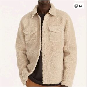 J Crew nordic sherpa fleece button front jacket XL NEW with Tag